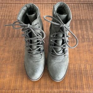 Stacked Heel Booties